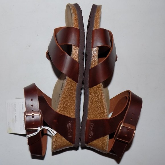 New Birkenstock Papillio Lola cognac leather - Picture 8 of 14